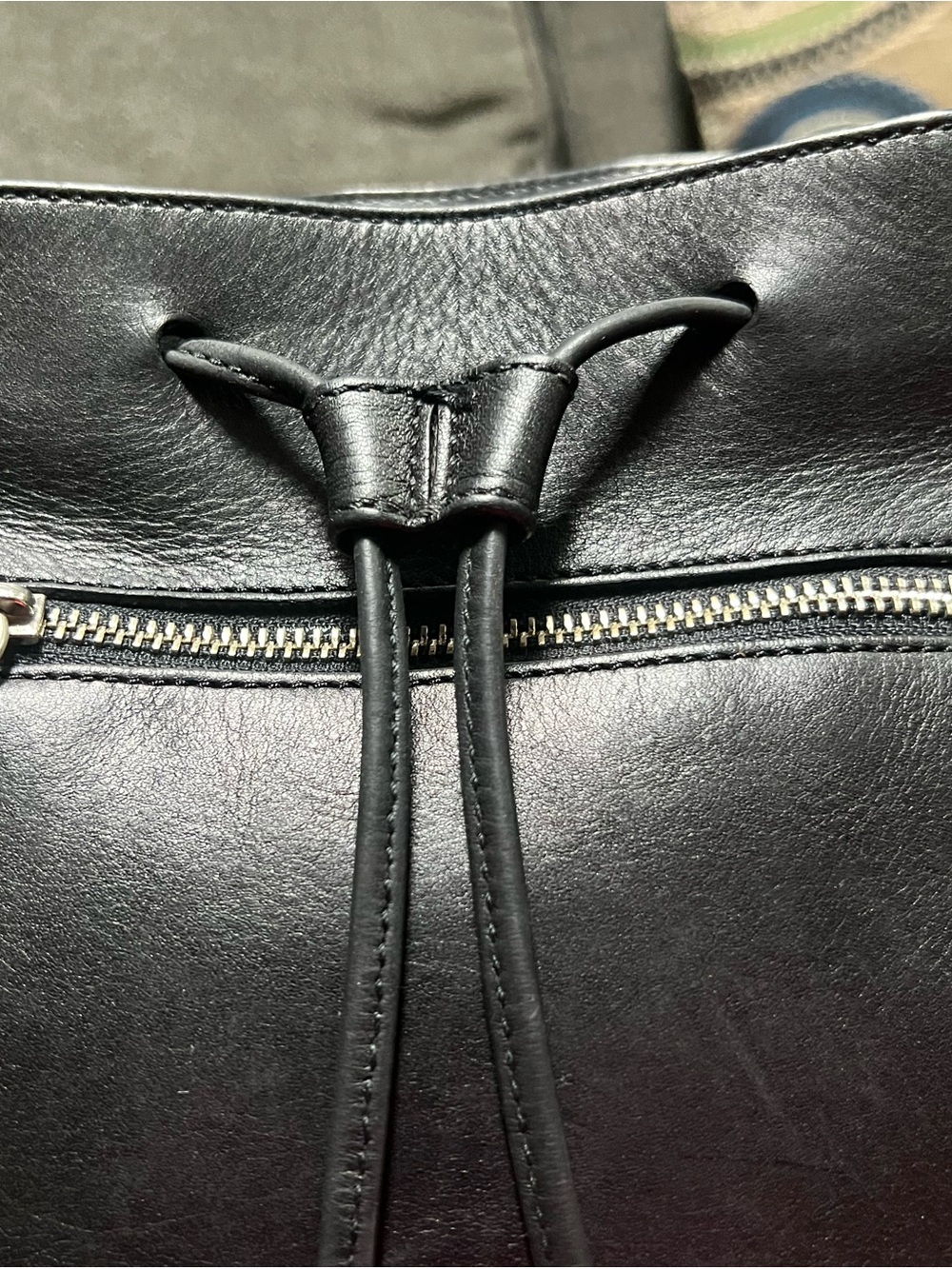 EXCELLENT CONDITION Coach Black Leather DayPack Back pack - Authentic! - Picture 6 of 12